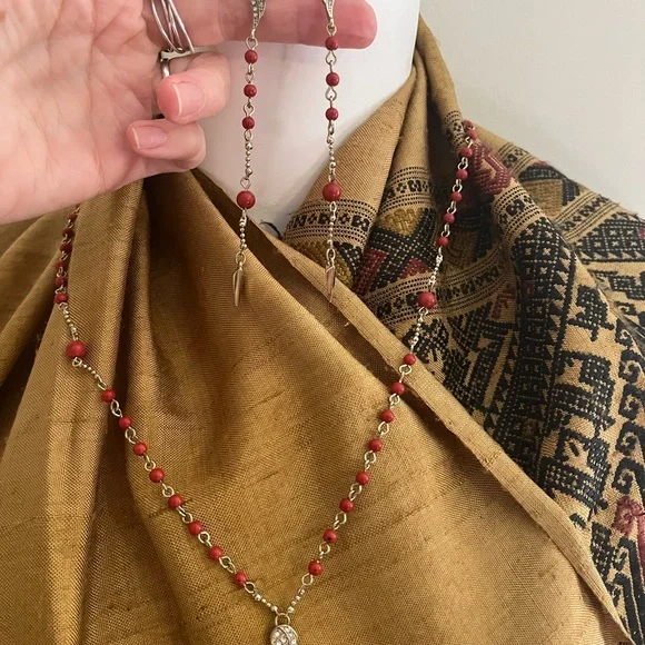 Rachel Roy angel wing snake pavé necklace set - Picture 3 of 8